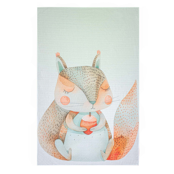 Фото - Простынь полуторная Home Line ВАФЕЛЬНОЕ 145х215 см ЦД Белка с желудем (193291)