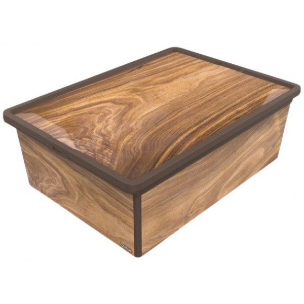 Фото - Короб для хранения Qutu Trend Box с/к Wood 25 л