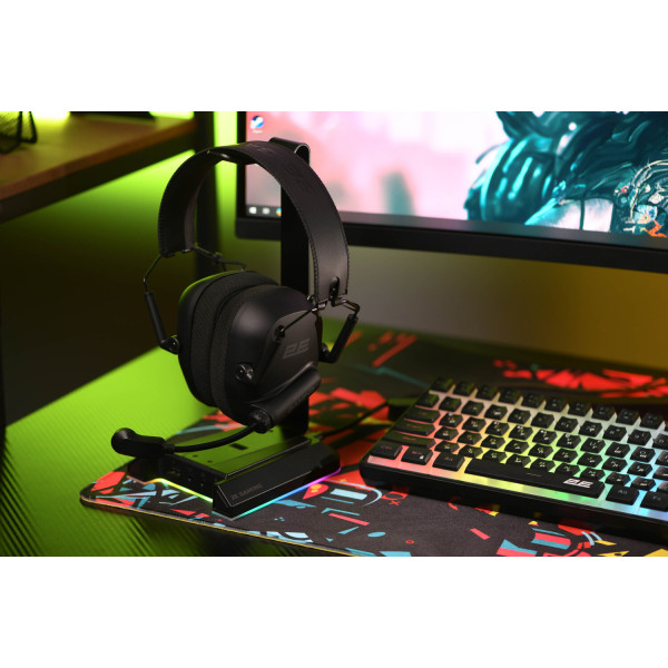 Фото - Гарнитура беспроводная игровая 2E GAMING HG365 BT/WL Black (2E-HG365BK-WL)