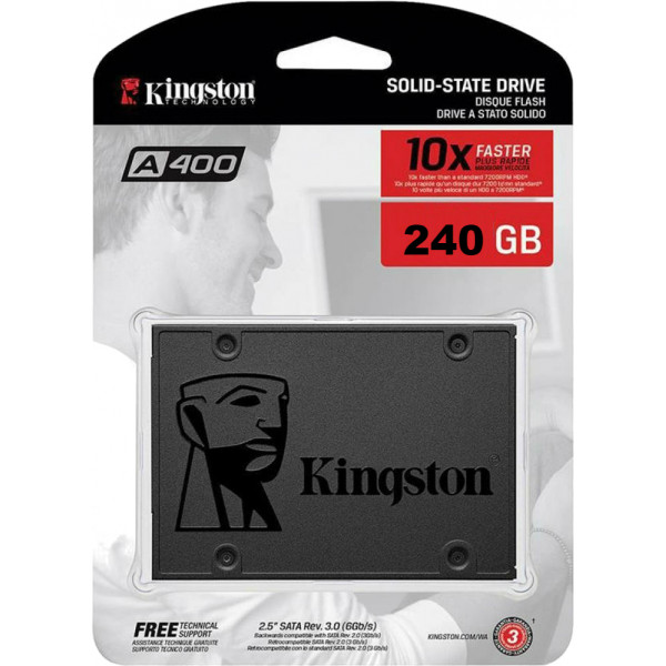 Фото - Уценка - SSD-накопитель внутренний Kingston SSDNow A400 240GB 2.5" SATAIII TLC (SA400S37/240G)