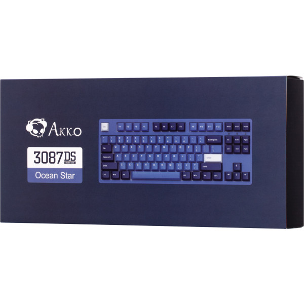 Фото - Клавиатура проводная Akko 3087 DS Ocean Star CS Pink V2, USB-A, EN/UKR, No LED Blue (6925758614238)