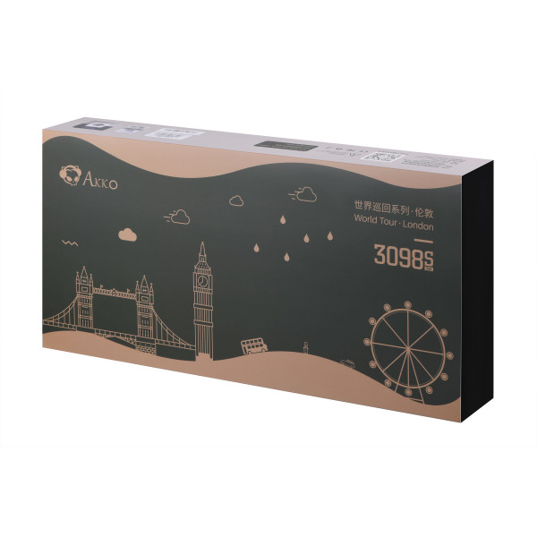 Фото - Клавиатура проводная игровая Akko 3098S London TTC Speed Silver RGB (6925758615471)