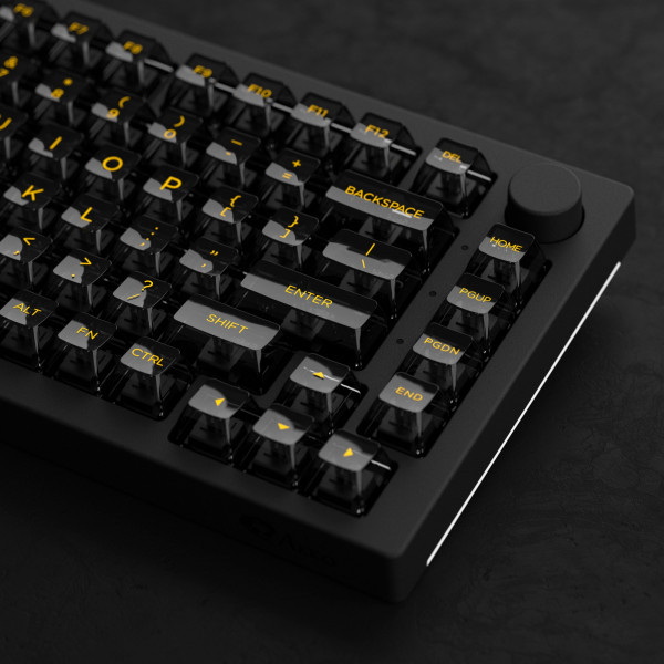 Фото - Дополнительные сменные клавиши для клавиатуры Akko ASA Clear printed keycap Black V2 Fullset (6925758621359)