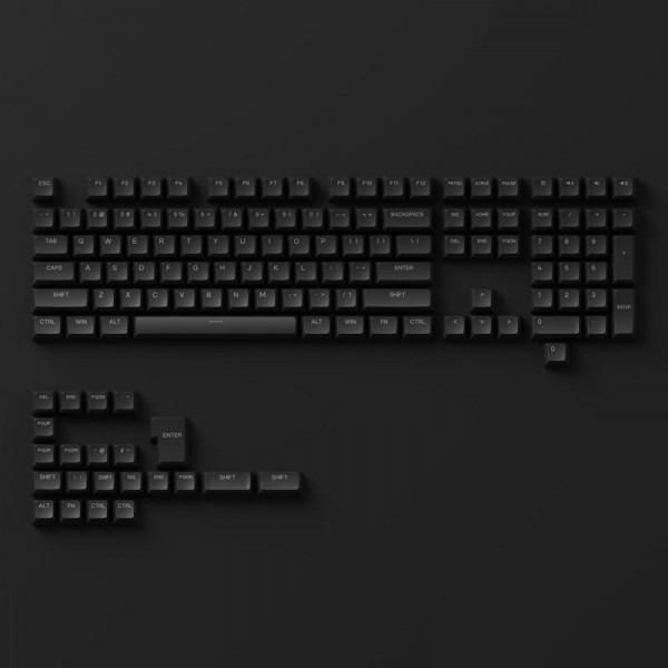 Фото - Дополнительные сменные клавиши для клавиатуры Akko ASA Clear printed keycap Black V2 Fullset (6925758621359)