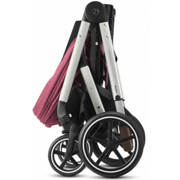 Фото - Коляска прогулочная Cybex Balios S Lux SLV Magnolia Pink purple (c бампером)