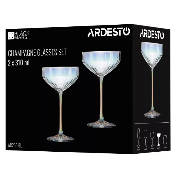 Фото - Набор бокалов Ardesto Black Mars Zenith 310 мл 2 шт. (AR2631EL)