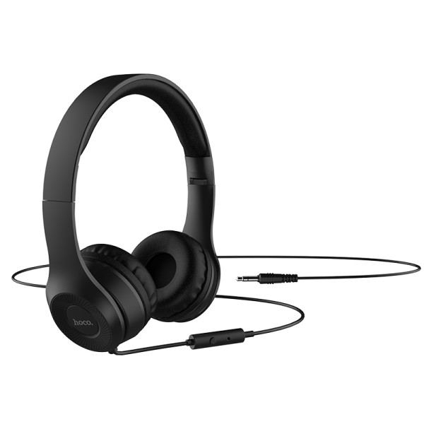 Фото - Наушники накладные проводные HOCO W21 Black (6931474708281)