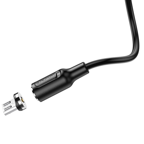 Фото - Кабель синхронизации данных BOROFONE BX41 USB to Micro 2.4A, 1m Black (6931474738455)