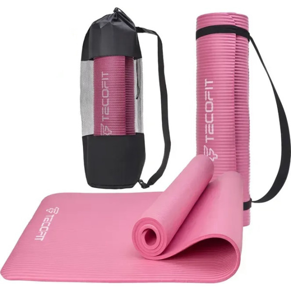 Фото - Коврик для йоги и фитнеса TECOFIT 183х61х1 см NBR Pink (TOP20106462/3)