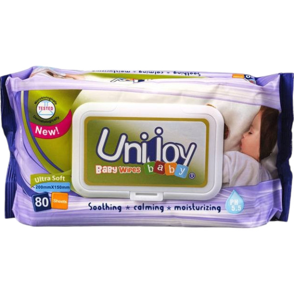 Фото - Влажные салфетки для грудничков Unijoy 80 шт. (6973920542339)