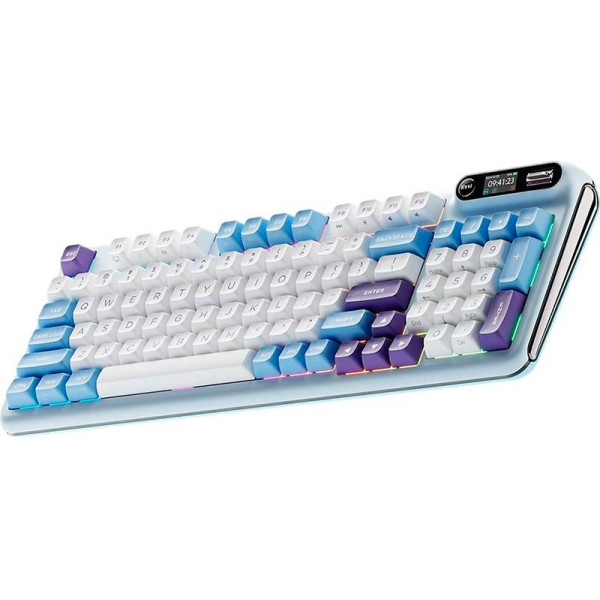 Фото - Клавиатура беспроводная игровая KZZI Z98 Wireless Keyboard UA\ENG Blue Sea (6977534870420)