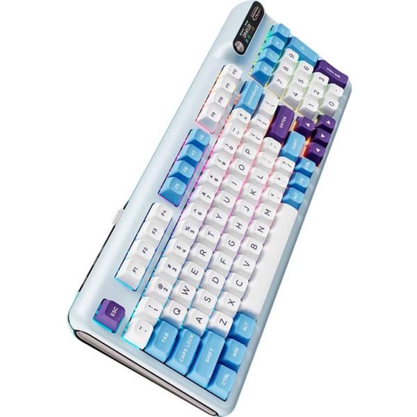 Фото - Клавиатура беспроводная игровая KZZI Z98 Wireless Keyboard UA\ENG Blue Sea (6977534870420)