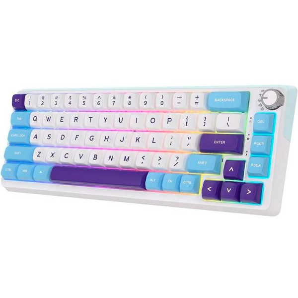 Фото - Клавиатура беспроводная игровая KZZI K68 Pro Wireless Keyboard UA\ENG Blue Sea (6977534870468)