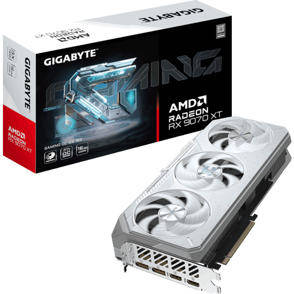 Фото - Видеокарта Gigabyte Radeon RX 9070 XT GAMING (GV-R907XGAMINGOCICE-16GD) Фото - Видеокарта Gigabyte Radeon RX 9070 XT GAMING (GV-R907XGAMINGOCICE-16GD)