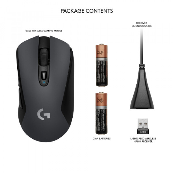 Фото - Мышь беспроводная игровая Logitech G603 Lightspeed Black (910-005101)