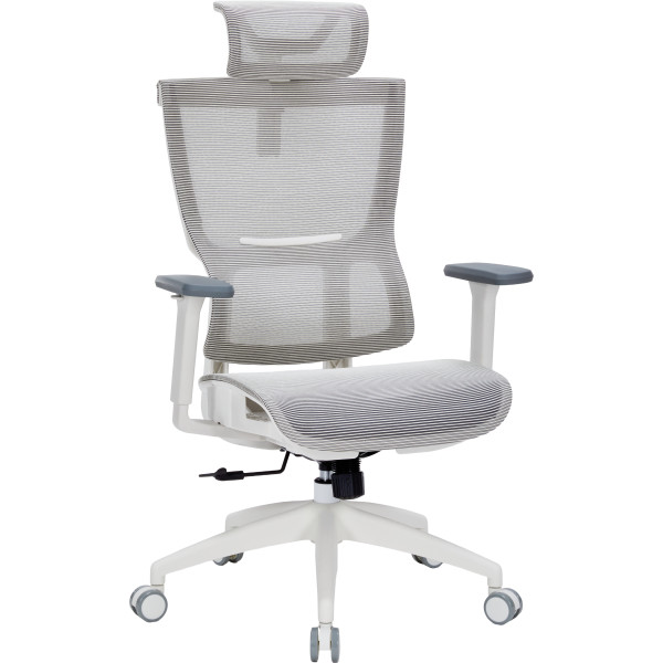 Фото - Кресло офисное OfficePro Elegant (OC660-W-DG-DG) White/Dark Gray