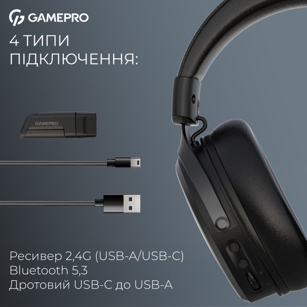 Фото - Гарнитура беспроводная игровая GamePro Asgard Skadi (HSW191B)