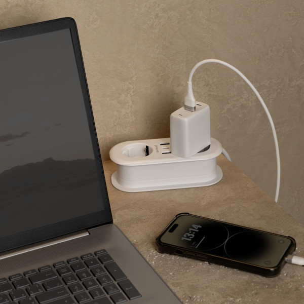 Фото - Сетевой фильтр Proove Supercoil 20W (2xAC + Type-C + 2xSB) 1.5m White (PSPS25002102)