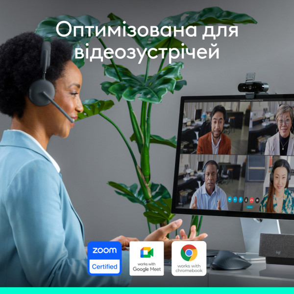 Фото - Веб-камера для компьютера Logitech Brio 4K Ultra HD Graphite (960-001718)