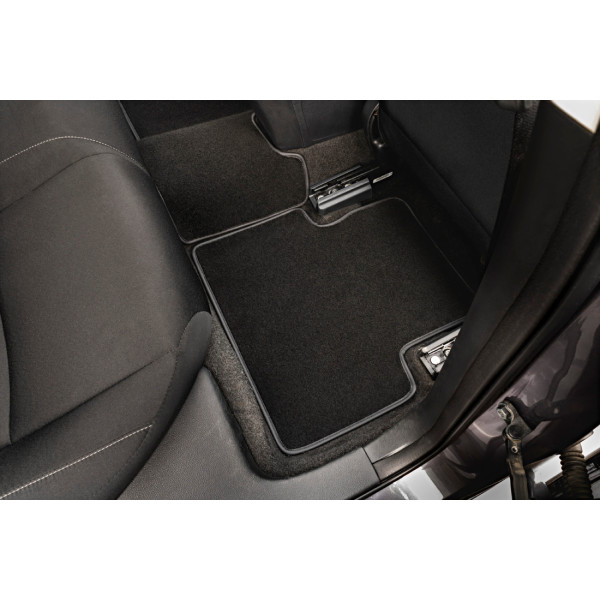 Фото - Коврики ворсовые в салон авто EVAtech Standard для Ford C-Max Hybrid (C344) (4 clips) 2010-2019 2 поколение Minivan USA черный кант FD14034ZD3FC4VEB