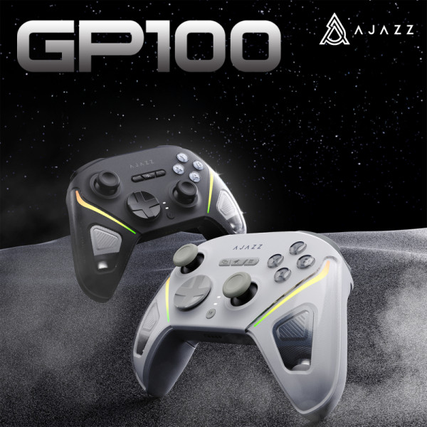 Фото - Геймпад Ajazz 2.4G/BT/USB (Switch/PC/iOS/Android) RGB White (GP100-W)
