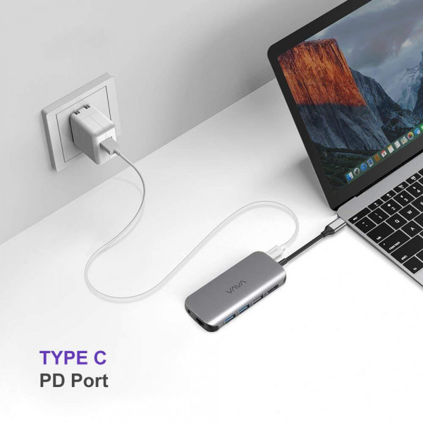 Фото - Хаб USB VAVA USB-C Hub 9-in-1 Adapter Power Delivery (VA-UC006)