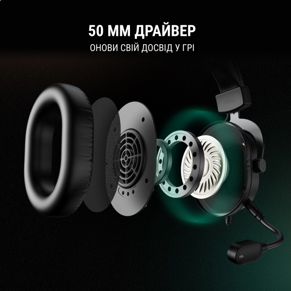 Фото - Гарнитура проводная игровая Fifine Black RGB (H6)