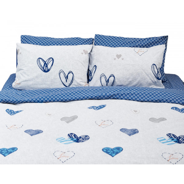 Фото - Комплект постельного белья Moon&Star King Size 220x240 Bessi Love Бязь Gold Люкс (MS-820000765)