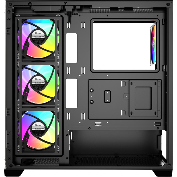 Фото - Корпус OCYPUS ATX W/O PSU GAMMA C72 BK ARGB (GAMMA-C72-BKD400XX-GL)