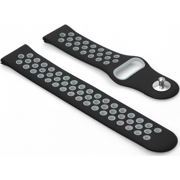 Фото - Ремешок для смарт-часов BeCover Nike Style for Huawei Watch GT/GT 2 46mm/GT 2 Pro/GT Active/Honor Watch Magic 1/2/GS Pro/Dream Black-Grey (705792)