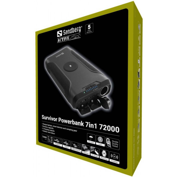 Фото - Батарея мобильная Sandberg Survivor PD 72000mAh QC3.0 1USB-A, 2xUSB-C,1xDC (SAND_420-64)