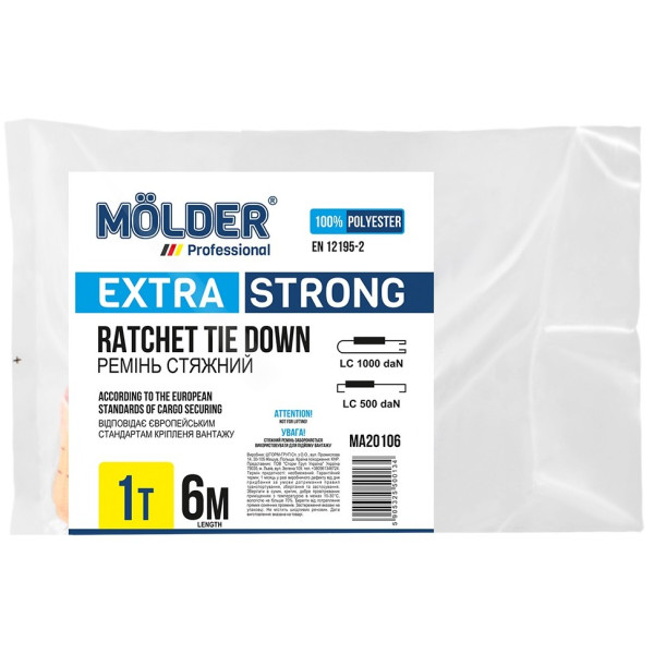 Фото - Стяжной ремень Molder 1 т 6 м (MA20106)