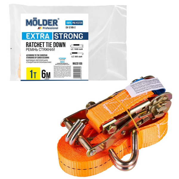 Фото - Стяжной ремень Molder 1 т 6 м (MA20106)
