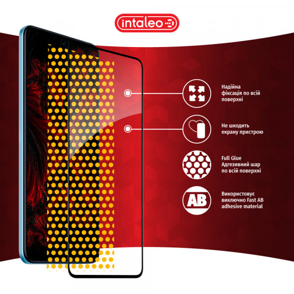 Фото - Защитное стекло для смартфона Intaleo Full Glue for Xiaomi Redmi Note 12 Black (1283126549366)