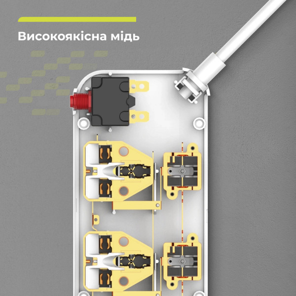 Фото - Сетевой фильтр ProLogix Premium 4р 2m (PR-SC4408W)