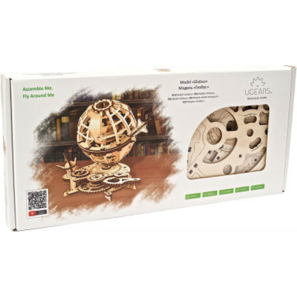 Фото - 3D пазлы Ugears Глобус (70128)