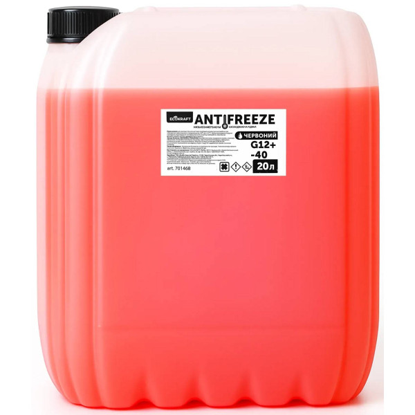 Фото - Антифриз Ecokraft Красный G12+-40 20 л (701468)