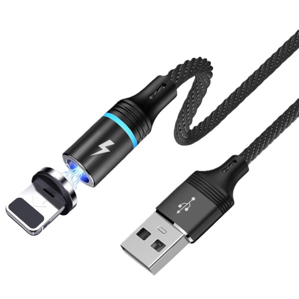 Фото - Кабель синхронизации данных Profit QY-82 Magnetic Lightning 1m 2,4A Black (000001483)