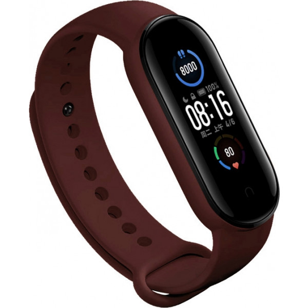 Фото - Ремешок для фитнес-браслета BeCover for Xiaomi Mi Smart Band 5 Red Wine (705557) Фото - Ремешок для фитнес-браслета BeCover for Xiaomi Mi Smart Band 5 Red Wine (705557)