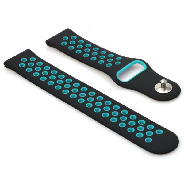 Фото - Ремешок для смарт-часов BeCover Nike Style for Nokia/Withings Steel/Steel HR Black-Blue (705764)