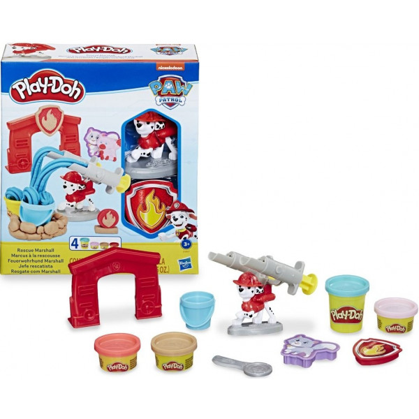 Фото - Наборы для лепки Hasbro Play-Doh Щенячий патруль Маршалл: пожарные (E6887)