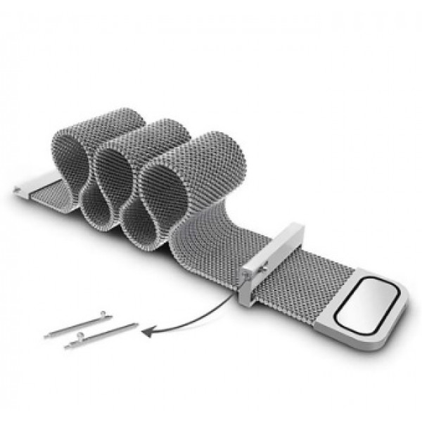 Фото - Ремешок для смарт-часов BeCover Milanese Style for Garmin Vivoactive 3 (20mm)/3 Music/Vivomove HR/Vivomove Silver (707715)