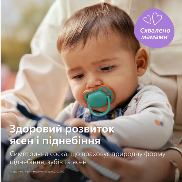 Фото - Ортодонтическая пустышка Philips Avent Ultra Air, 6-18 мес. (SCF087/10)