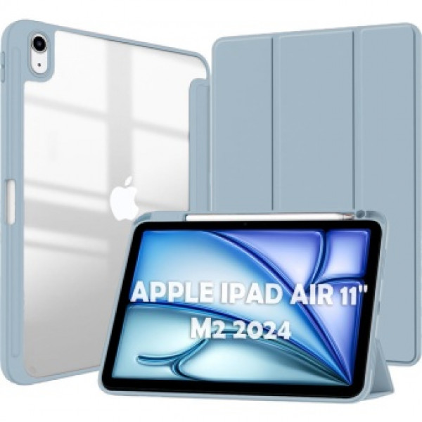 Фото - Чехол для планшета BeCover Soft Edge TPU с креплением Apple Pencil for Apple iPad Air 11'' (M2)/iPad Air 11'' (M3) Blue Haze (711703)