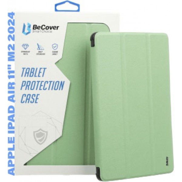 Фото - Чехол для планшета BeCover Soft Edge TPU с креплением Apple Pencil for Apple iPad Air 11'' (M2)/iPad Air 11'' (M3) Light Green (711704)