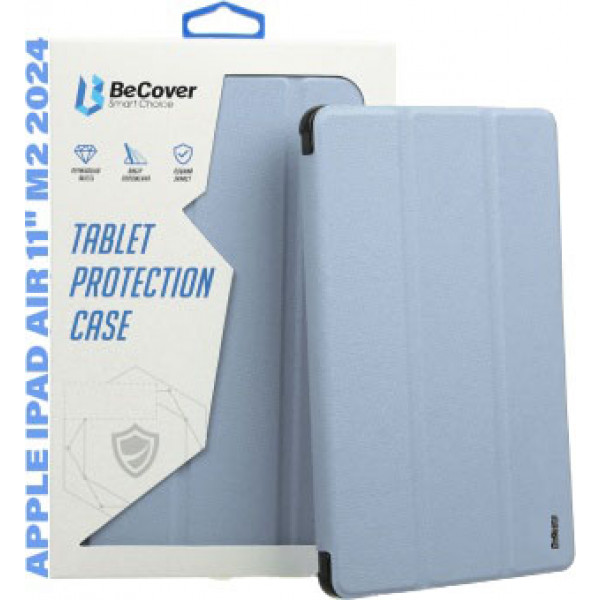 Фото - Чехол для планшета BeCover Soft Edge TPU с креплением Apple Pencil for Apple iPad Air 11'' (M2)/iPad Air 11'' (M3) Blue Haze (711703)