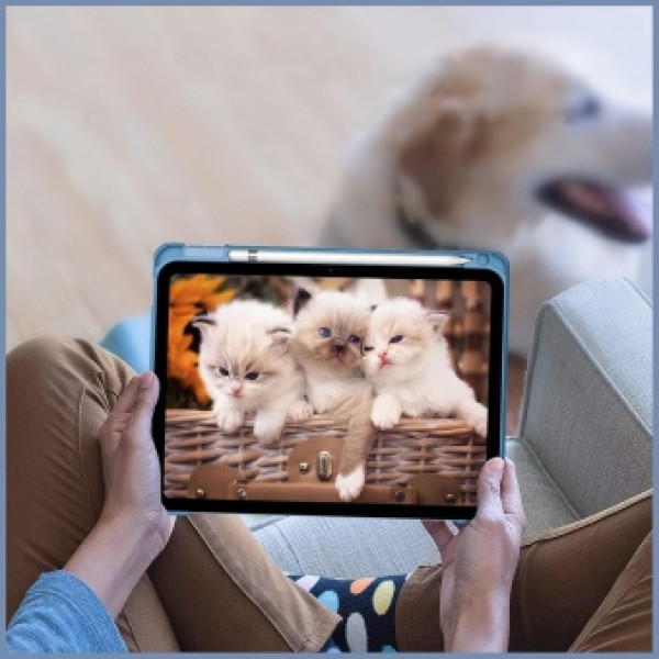Фото - Чехол для планшета BeCover Soft Edge TPU с креплением Apple Pencil for Apple iPad Air 11'' (M2)/iPad Air 11'' (M3) Blue Haze (711703)