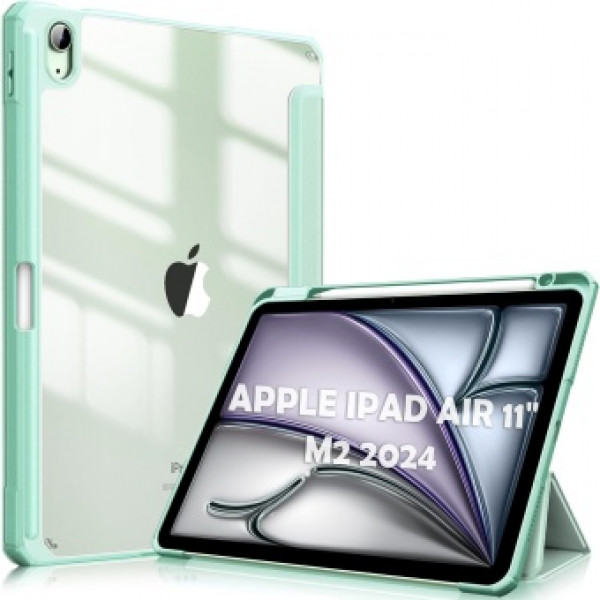 Фото - Чехол для планшета BeCover Soft Edge TPU с креплением Apple Pencil for Apple iPad Air 11'' (M2)/iPad Air 11'' (M3) Light Green (711704)