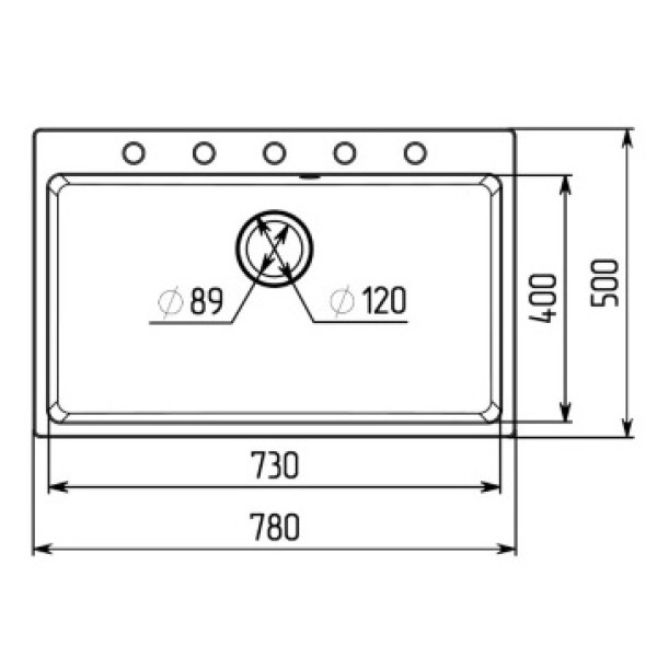 Фото - Мойка кухонная VALESO 7850 Bogema матовая (микс)