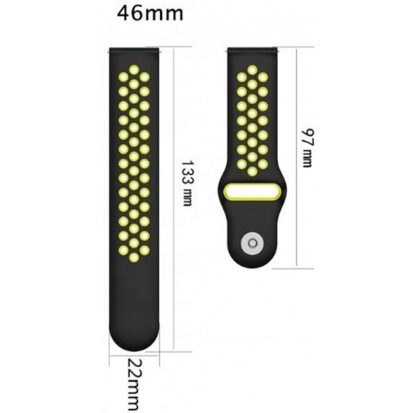 Фото - Ремешок для смарт-часов BeCover Vents Style for Amazfit Stratos (22mm) 1/2/2S/3/GTR 2/GTR 47mm/GTR Lite 47mm/Nexo/Pace/GTR 3 Pro/GTR 4  Black-White (707130)
